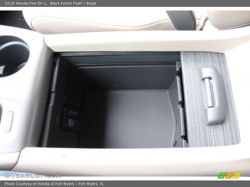 Black Forest Pearl / Beige 2016 Honda Pilot EX-L