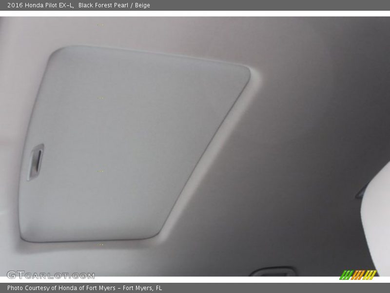 Black Forest Pearl / Beige 2016 Honda Pilot EX-L