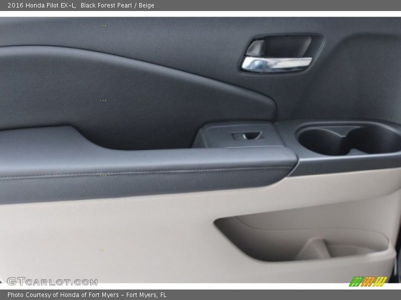 Black Forest Pearl / Beige 2016 Honda Pilot EX-L
