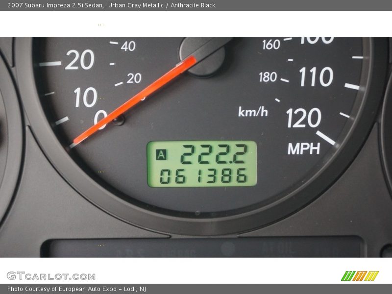 Urban Gray Metallic / Anthracite Black 2007 Subaru Impreza 2.5i Sedan