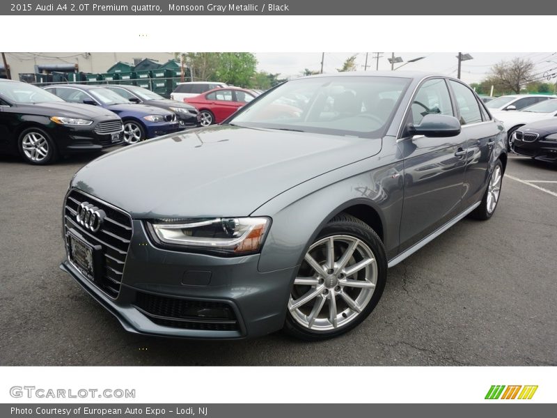 Monsoon Gray Metallic / Black 2015 Audi A4 2.0T Premium quattro