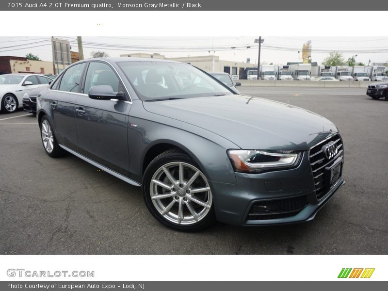 Monsoon Gray Metallic / Black 2015 Audi A4 2.0T Premium quattro