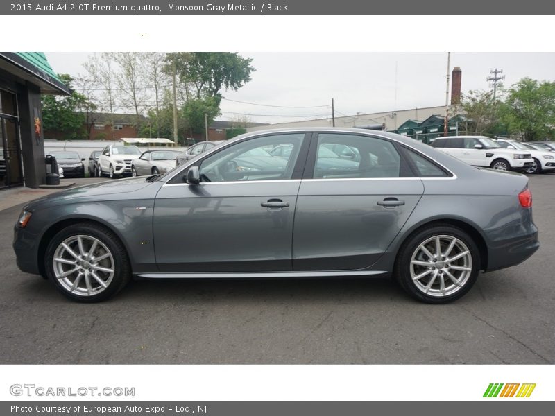 Monsoon Gray Metallic / Black 2015 Audi A4 2.0T Premium quattro