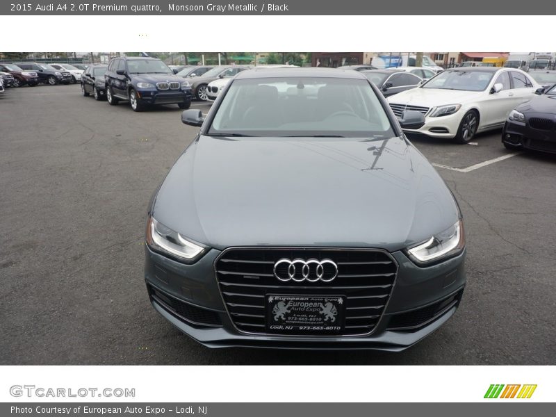 Monsoon Gray Metallic / Black 2015 Audi A4 2.0T Premium quattro