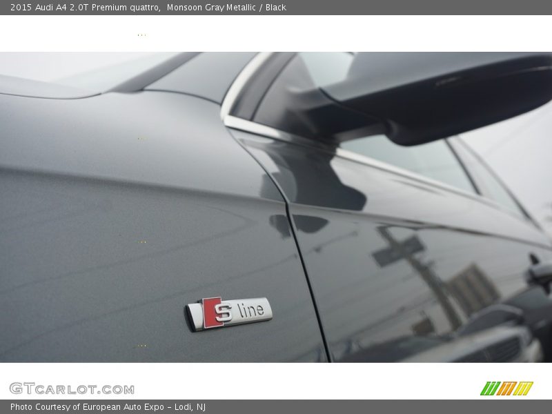 Monsoon Gray Metallic / Black 2015 Audi A4 2.0T Premium quattro