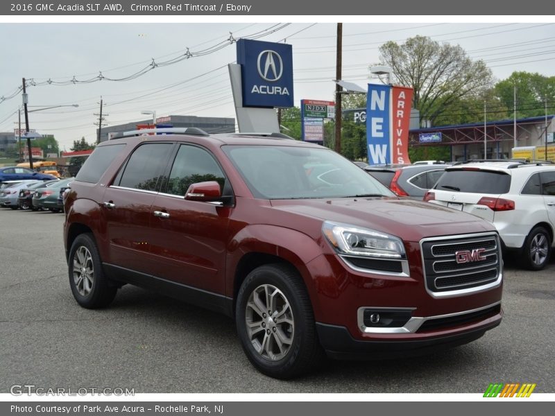 Crimson Red Tintcoat / Ebony 2016 GMC Acadia SLT AWD
