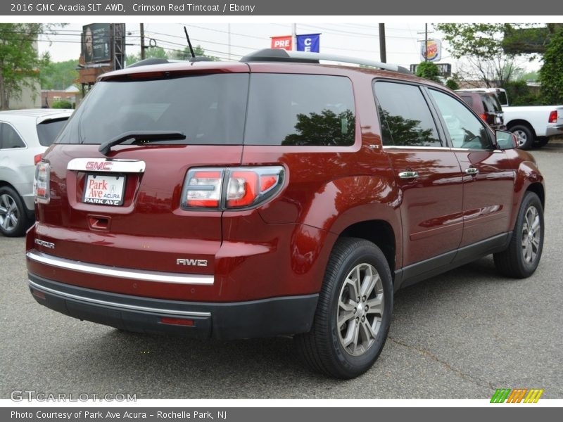 Crimson Red Tintcoat / Ebony 2016 GMC Acadia SLT AWD