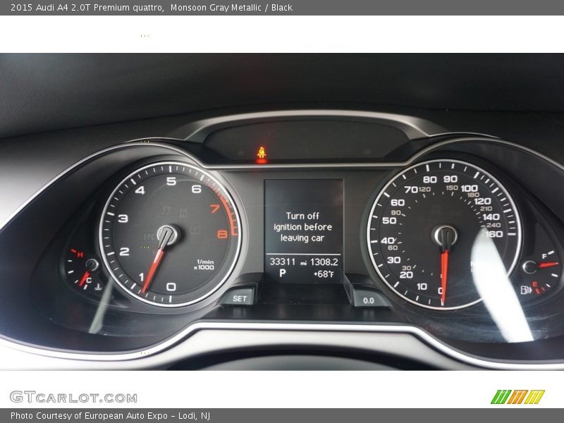 Monsoon Gray Metallic / Black 2015 Audi A4 2.0T Premium quattro