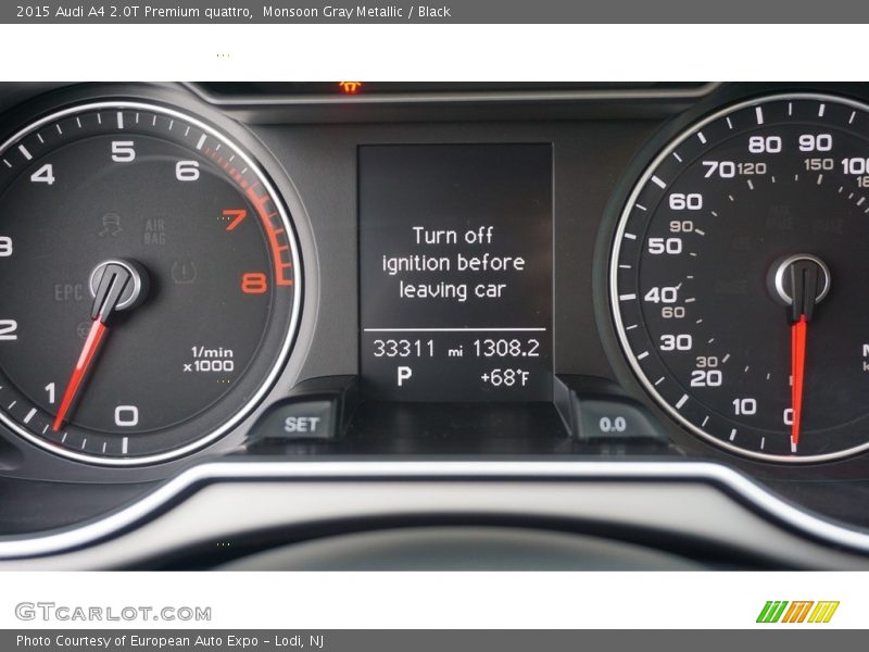 Monsoon Gray Metallic / Black 2015 Audi A4 2.0T Premium quattro