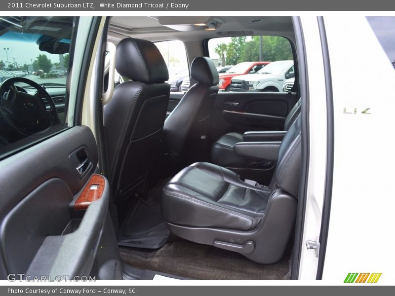White Diamond Tricoat / Ebony 2011 Chevrolet Suburban LTZ