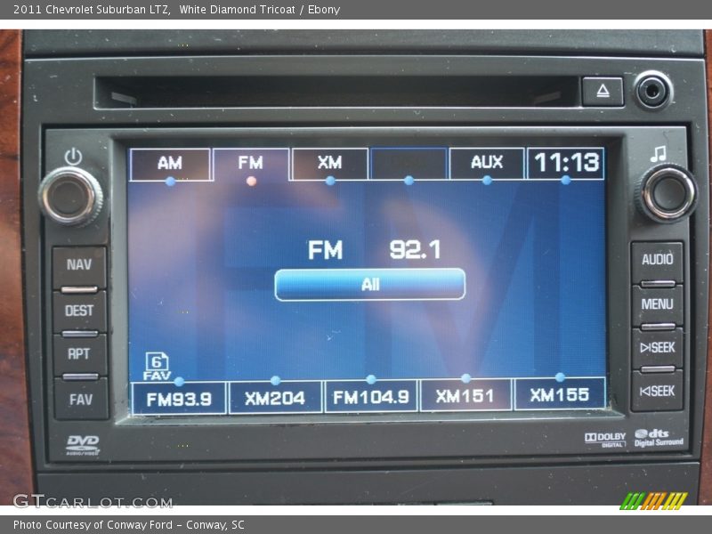 White Diamond Tricoat / Ebony 2011 Chevrolet Suburban LTZ