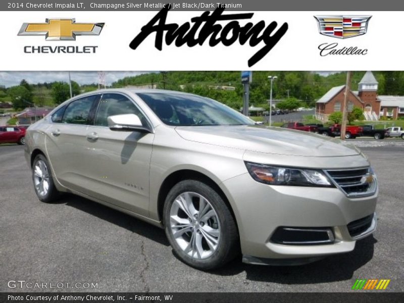 Champagne Silver Metallic / Jet Black/Dark Titanium 2014 Chevrolet Impala LT