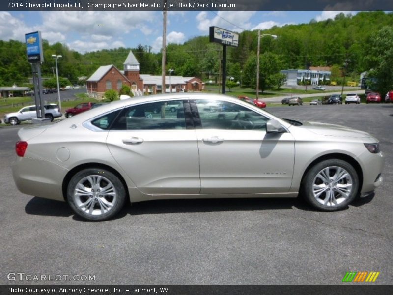 Champagne Silver Metallic / Jet Black/Dark Titanium 2014 Chevrolet Impala LT