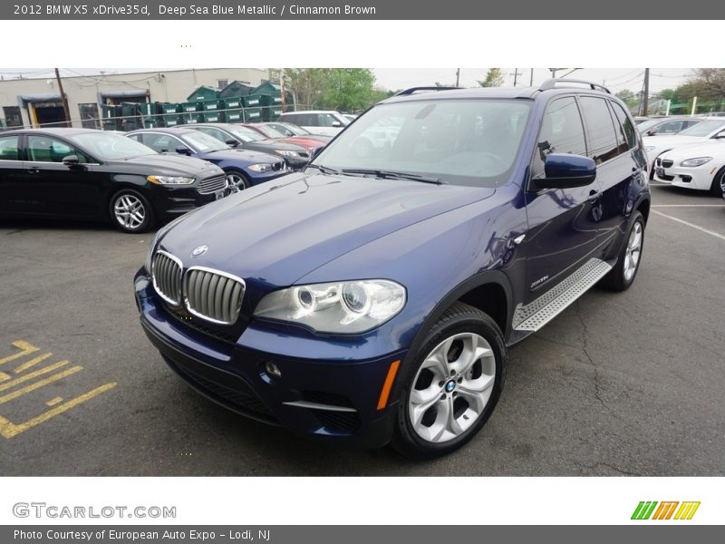 Deep Sea Blue Metallic / Cinnamon Brown 2012 BMW X5 xDrive35d