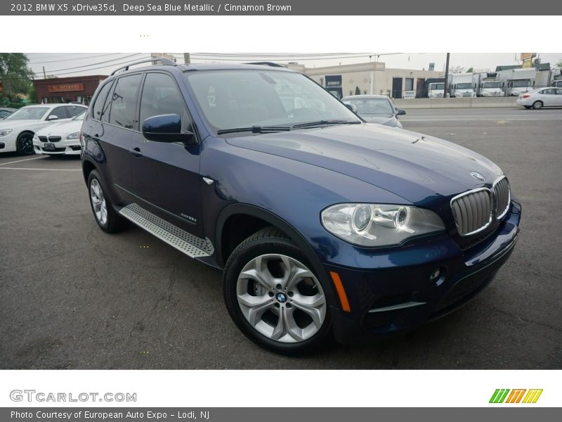 Deep Sea Blue Metallic / Cinnamon Brown 2012 BMW X5 xDrive35d