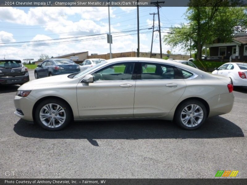 Champagne Silver Metallic / Jet Black/Dark Titanium 2014 Chevrolet Impala LT
