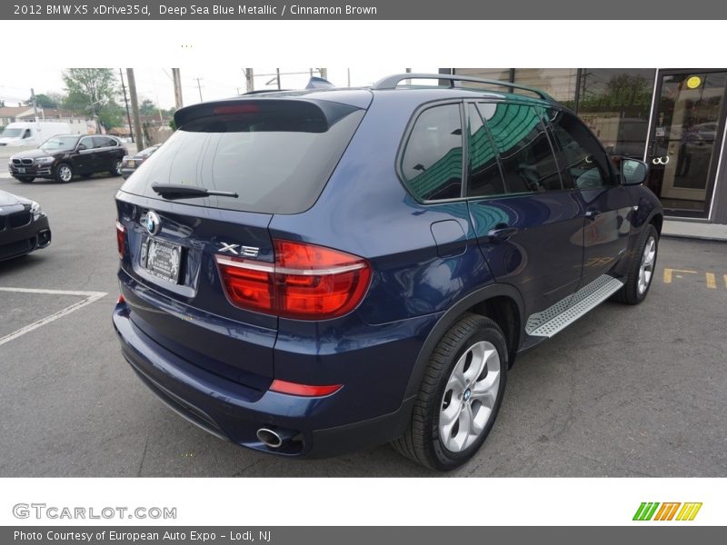 Deep Sea Blue Metallic / Cinnamon Brown 2012 BMW X5 xDrive35d