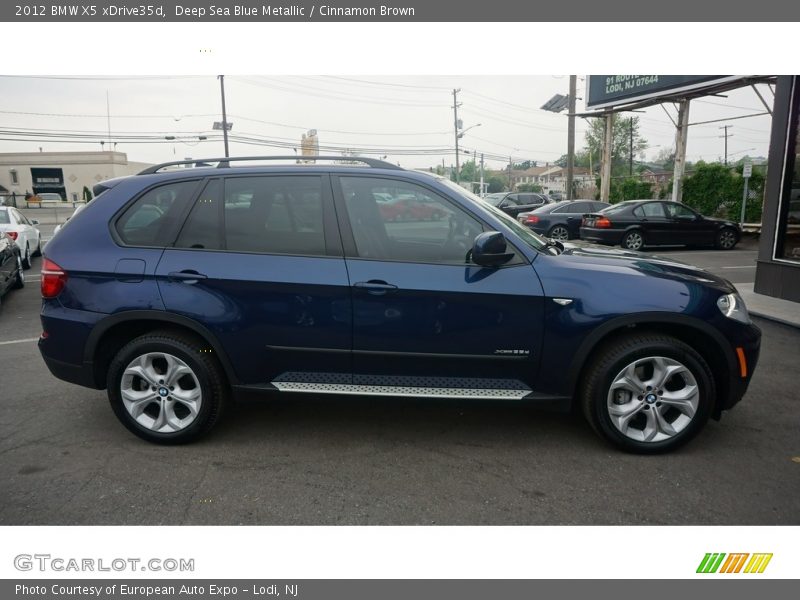 Deep Sea Blue Metallic / Cinnamon Brown 2012 BMW X5 xDrive35d