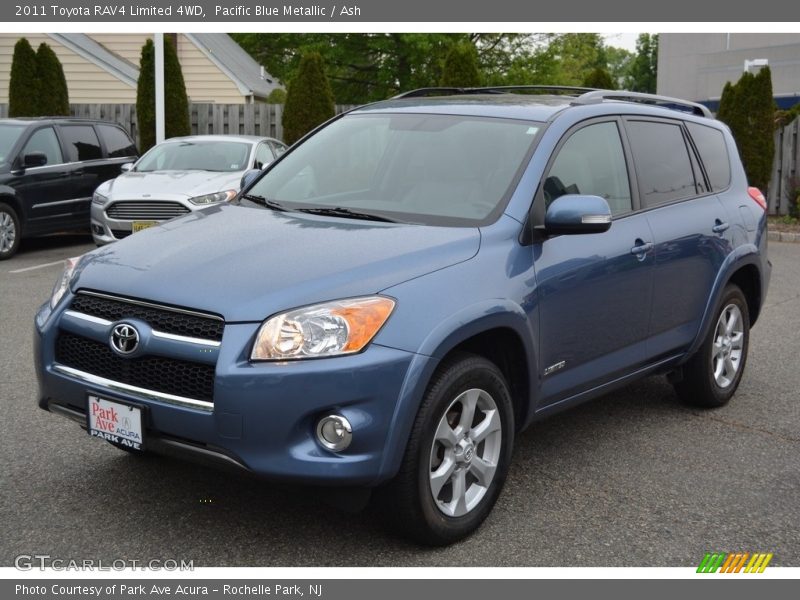 Pacific Blue Metallic / Ash 2011 Toyota RAV4 Limited 4WD