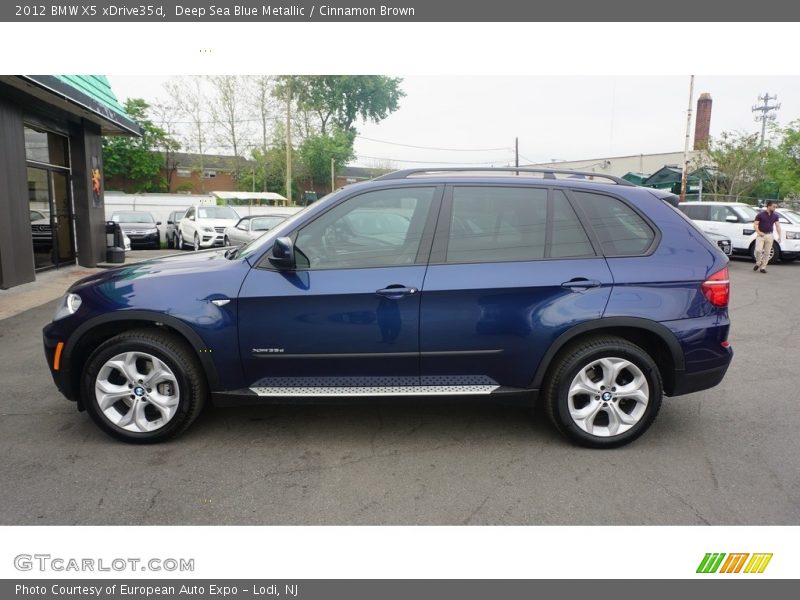 Deep Sea Blue Metallic / Cinnamon Brown 2012 BMW X5 xDrive35d