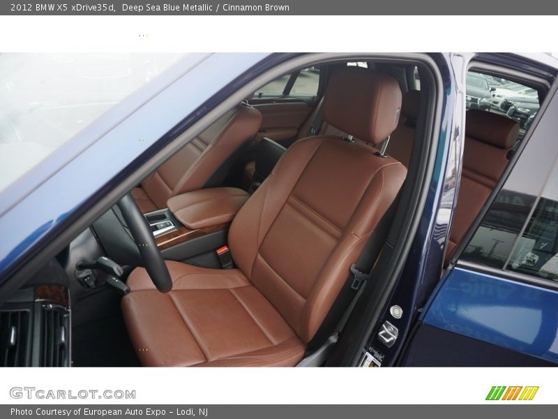 Deep Sea Blue Metallic / Cinnamon Brown 2012 BMW X5 xDrive35d