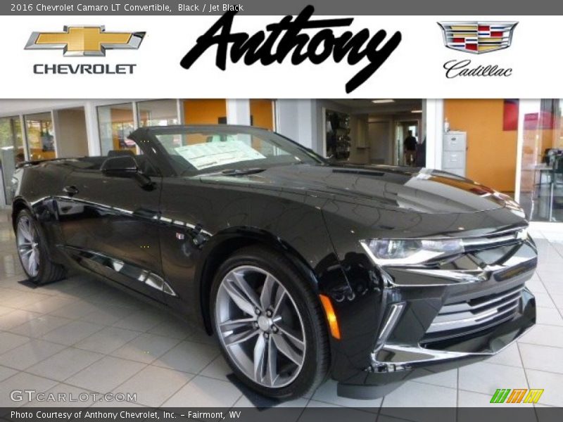 Black / Jet Black 2016 Chevrolet Camaro LT Convertible