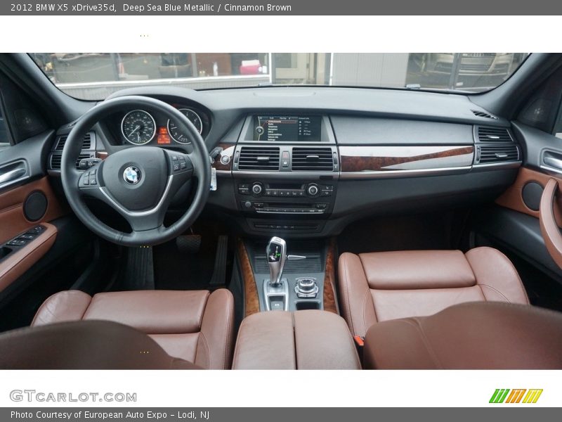 Deep Sea Blue Metallic / Cinnamon Brown 2012 BMW X5 xDrive35d