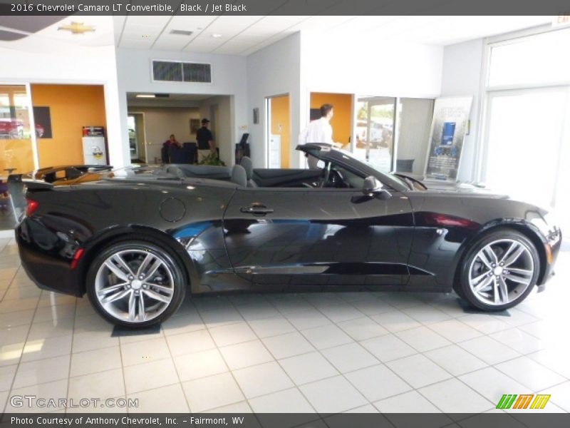 Black / Jet Black 2016 Chevrolet Camaro LT Convertible