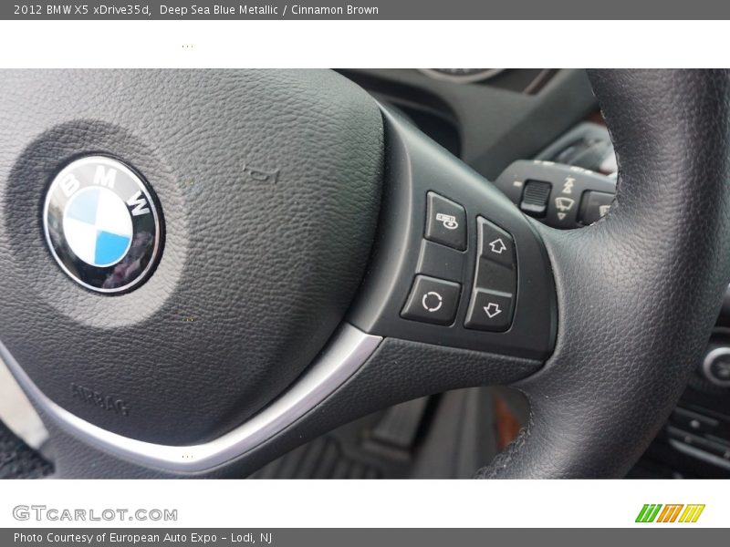 Deep Sea Blue Metallic / Cinnamon Brown 2012 BMW X5 xDrive35d
