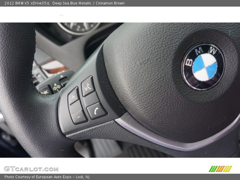 Deep Sea Blue Metallic / Cinnamon Brown 2012 BMW X5 xDrive35d