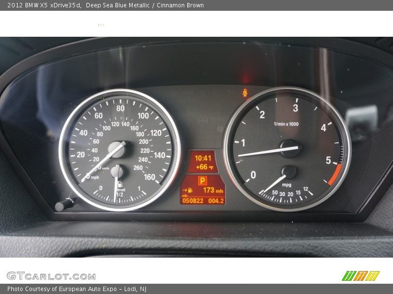 Deep Sea Blue Metallic / Cinnamon Brown 2012 BMW X5 xDrive35d