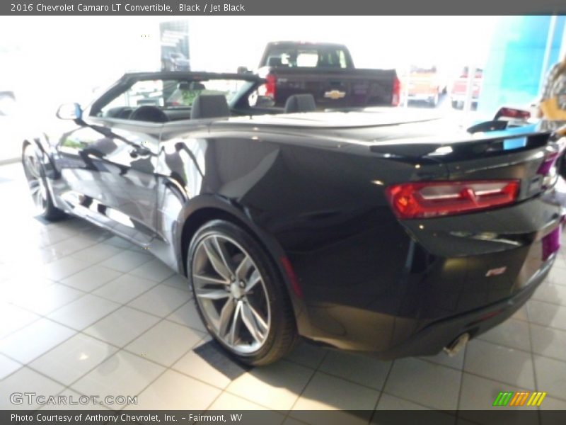 Black / Jet Black 2016 Chevrolet Camaro LT Convertible