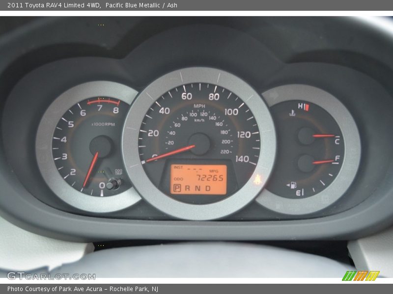 Pacific Blue Metallic / Ash 2011 Toyota RAV4 Limited 4WD