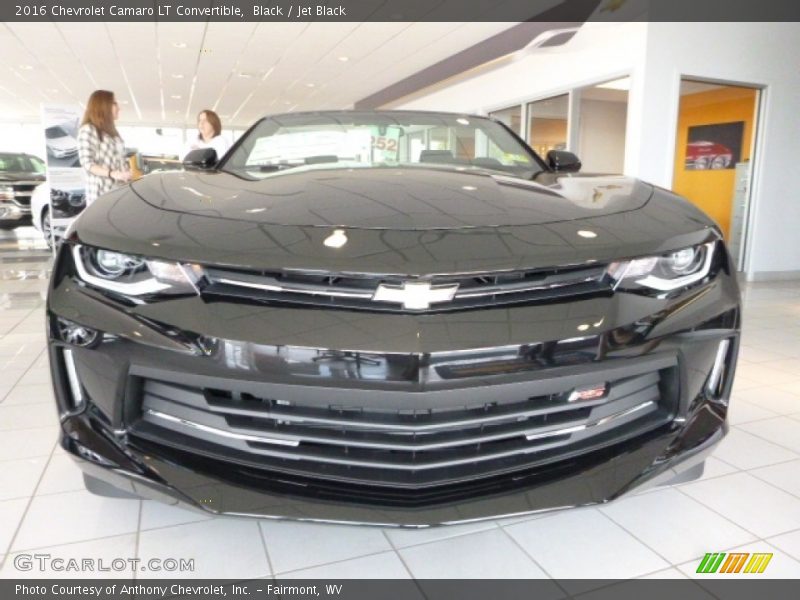 Black / Jet Black 2016 Chevrolet Camaro LT Convertible