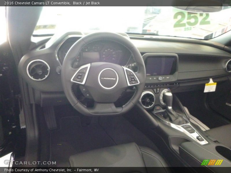 Black / Jet Black 2016 Chevrolet Camaro LT Convertible