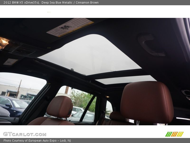 Deep Sea Blue Metallic / Cinnamon Brown 2012 BMW X5 xDrive35d