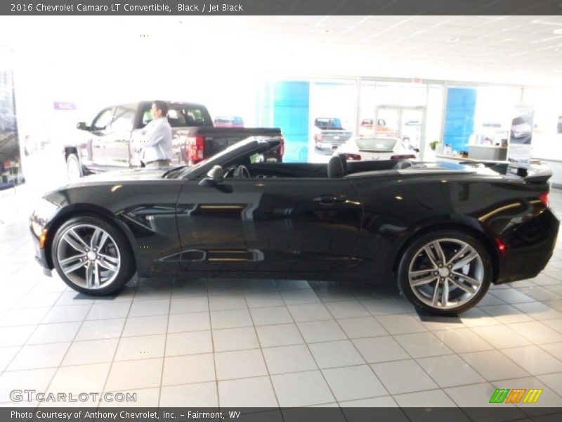 Black / Jet Black 2016 Chevrolet Camaro LT Convertible
