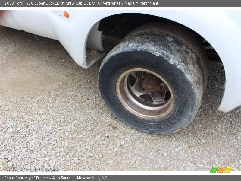 Oxford White / Medium Parchment 2003 Ford F350 Super Duty Lariat Crew Cab Dually
