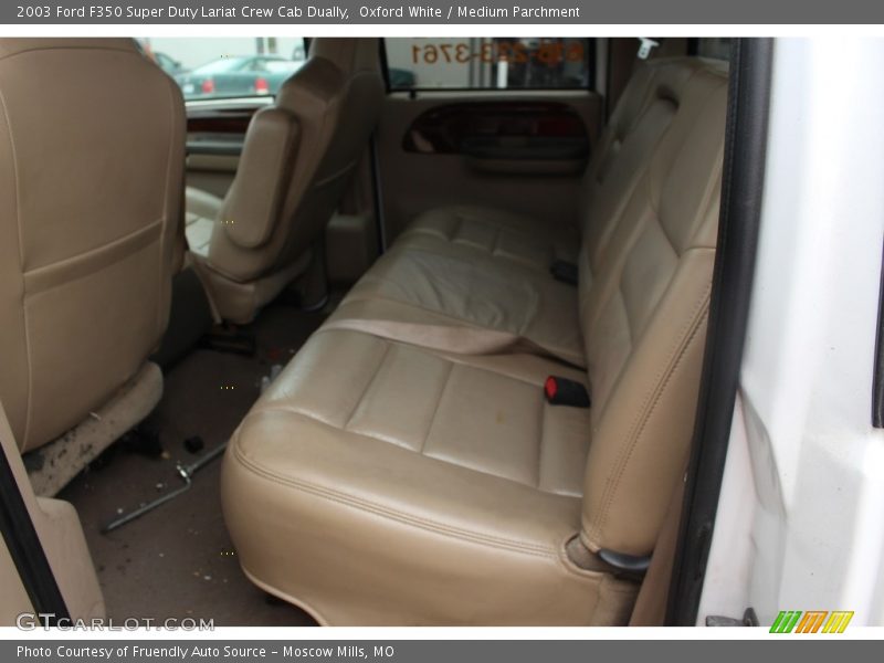 Oxford White / Medium Parchment 2003 Ford F350 Super Duty Lariat Crew Cab Dually