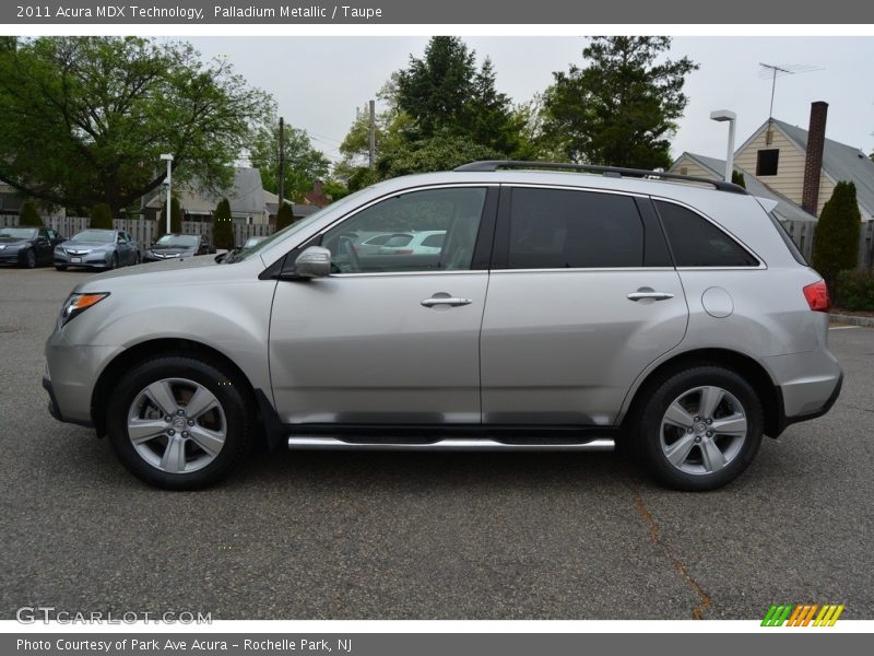 Palladium Metallic / Taupe 2011 Acura MDX Technology