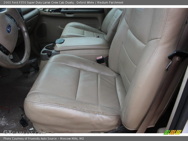 Oxford White / Medium Parchment 2003 Ford F350 Super Duty Lariat Crew Cab Dually