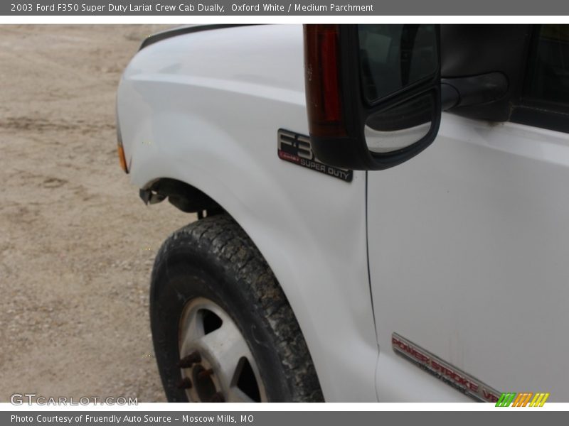 Oxford White / Medium Parchment 2003 Ford F350 Super Duty Lariat Crew Cab Dually
