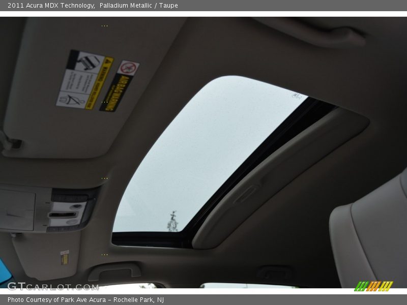 Palladium Metallic / Taupe 2011 Acura MDX Technology