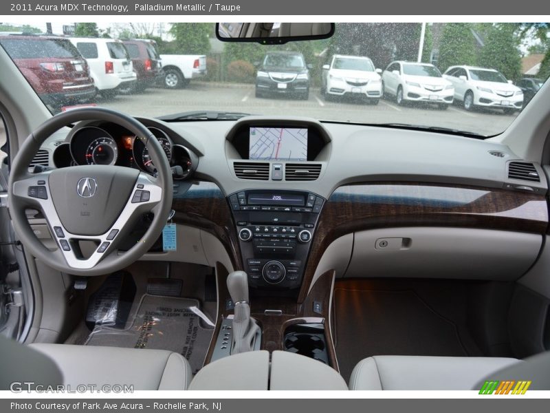 Palladium Metallic / Taupe 2011 Acura MDX Technology