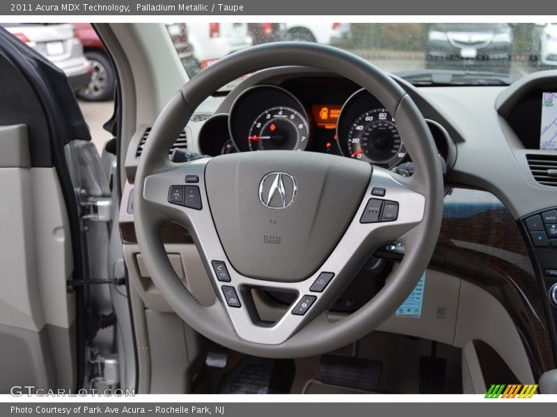 Palladium Metallic / Taupe 2011 Acura MDX Technology
