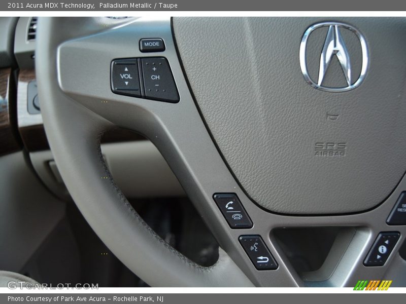 Palladium Metallic / Taupe 2011 Acura MDX Technology