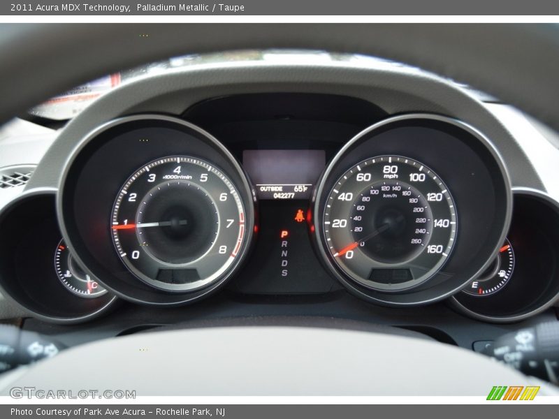 Palladium Metallic / Taupe 2011 Acura MDX Technology