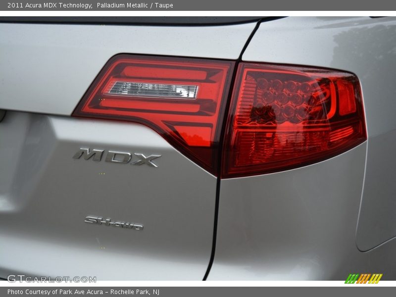 Palladium Metallic / Taupe 2011 Acura MDX Technology