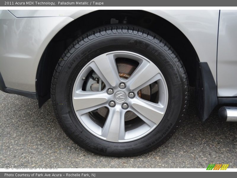 Palladium Metallic / Taupe 2011 Acura MDX Technology