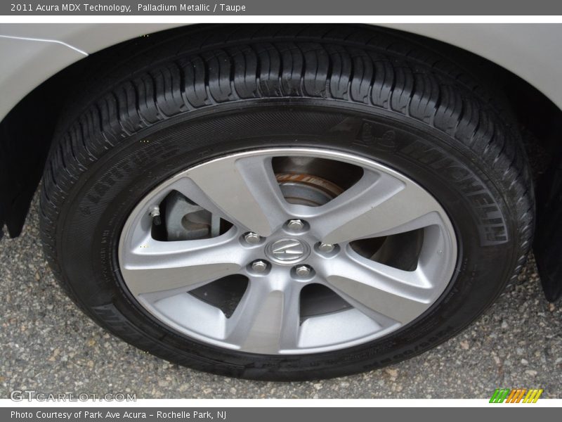 Palladium Metallic / Taupe 2011 Acura MDX Technology